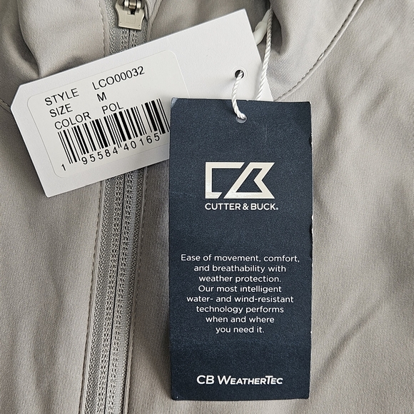 NWT!!!‎ Cutter & Buck Navigate Softshell Men's Full Zip Jacket, Size Medium - Picture 8 of 9